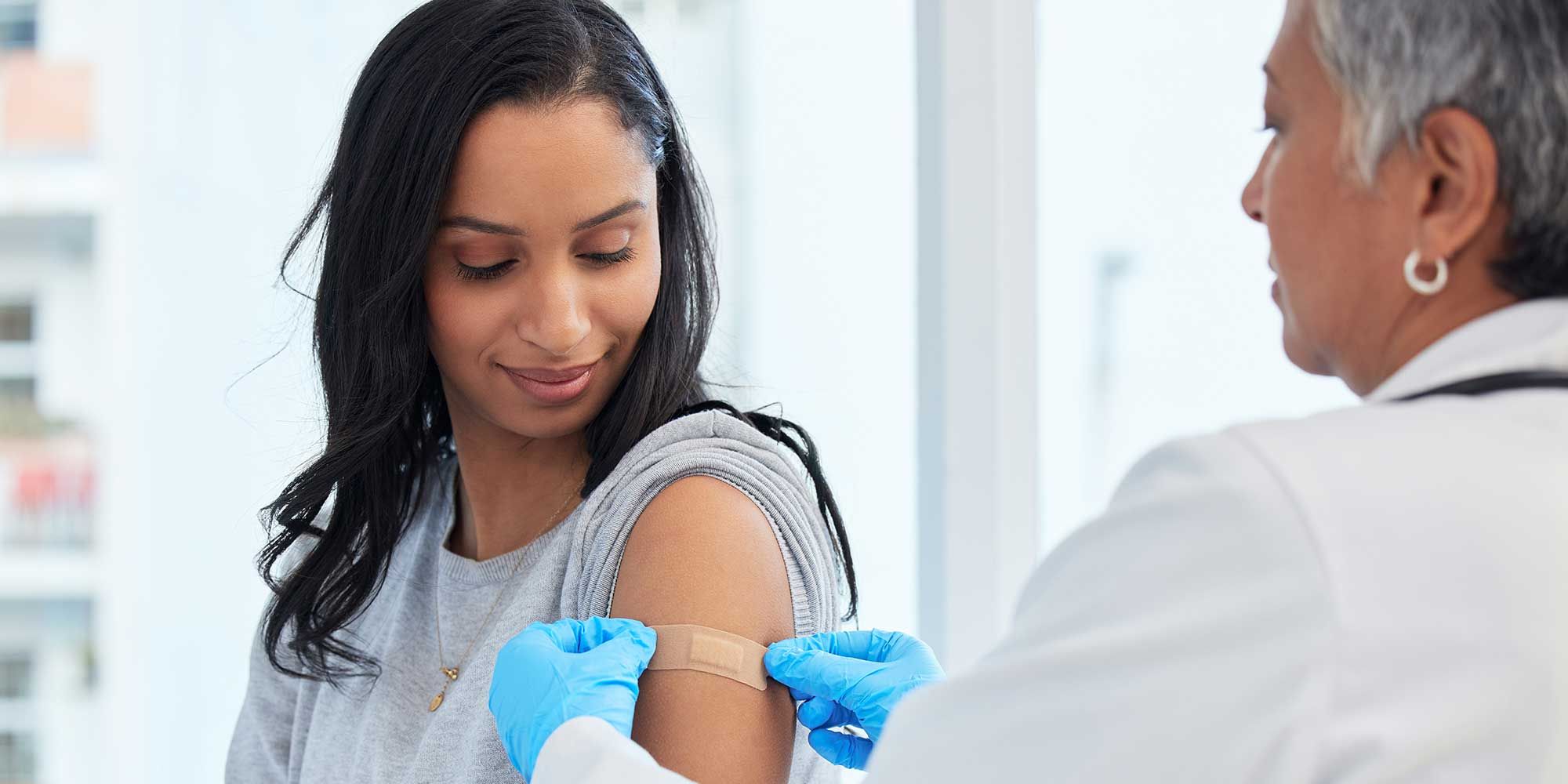 Woman getting a depo shot